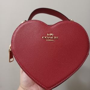 New Coach heart crossbody